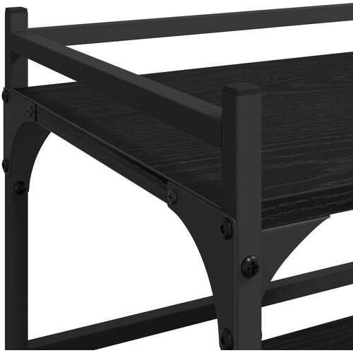  Kuhinjski kolica Crni hrast 50 x 35 x 75.5 cm Konstruirano drvo Slike