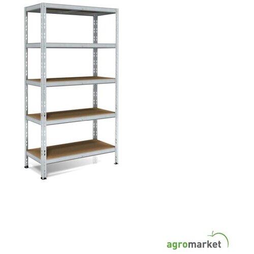 AGM metalna polica maxi poker 180x90x40cm 5x200kg pocinkovana Slike