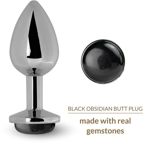 La Gemmes Butt Plug Black Obsidian Cene