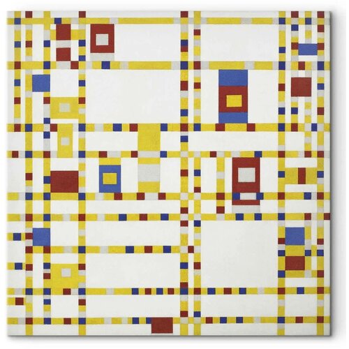  Slika - Piet Mondrian &amp;ndash; Broadway Boogie Woogie 40x40 Akustična Slike