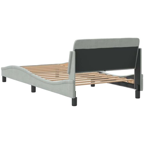 Okvir za krevet Dover svjetlosivi 100x203 cm bar&amp;scaron;unasti Slike