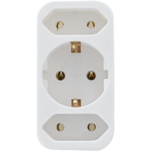 REV transition plug 2-fold + 1 Safety contact white Cijene