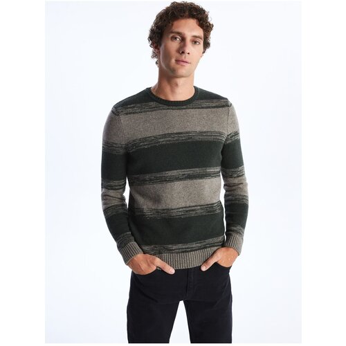 LC Waikiki Crew Neck Long Sleeve Color Block Men&amp;#039;s Knitwear Sweater Slike
