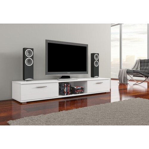 ADRK Furniture TV regal Aridea v visoki sijaj črni ali visoki sijaj beli barvi Slike