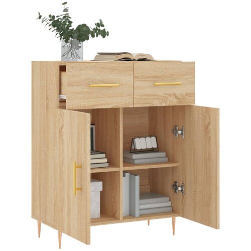  Komoda boja hrasta sonome 69,5x34x90 cm od konstruiranog drva Slike