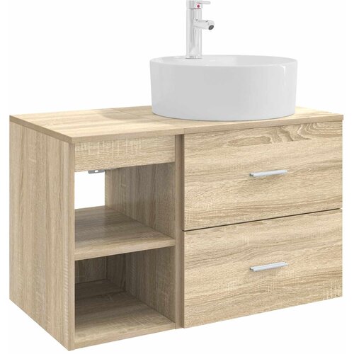 vidaXL Komplet pohi&scaron;tva za kopalnico 2 pcs Sonoma hrast Inženirski les, (5000246093) Cene