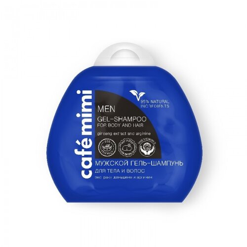 Caf&amp;eacute; Mimi &amp;Scaron;ampon za mu&amp;scaron;karce 2u1 Gel &amp;quot;Žen&amp;scaron;en i Arginin&amp;quot; 100ml Slike