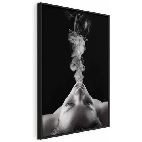  Slika - Smoke Cloud (1 Part) Vertical 80x120 U crnom drvenom okviru Cene