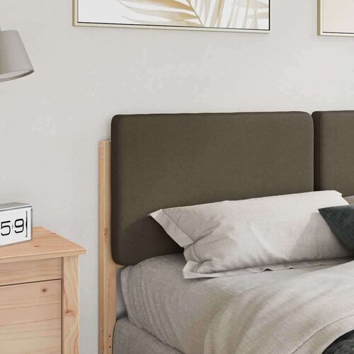  Tapecirani uzglavlje Smeđa i taupe 150 cm Čvrsto borovo drvo Slike