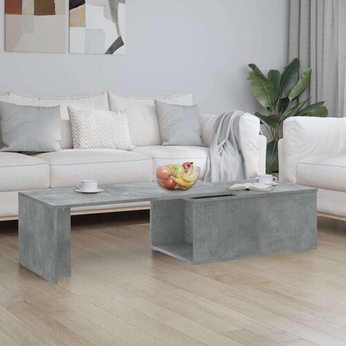  Stolić za kavu siva boja betona 150 x 50 x 35 cm od iverice Slike