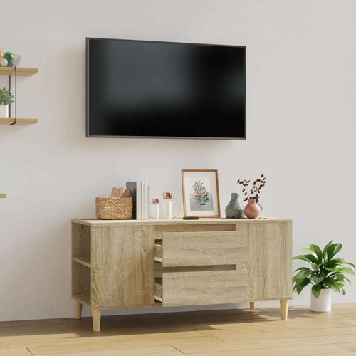 TV omarica sonoma hrast 102x44,5x50 cm inženirski les, (20730929) Slike