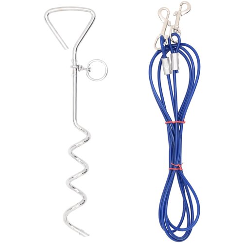 vidaXL Kabel za privezovanje psov s količkom za pritrditev 5 m Cene