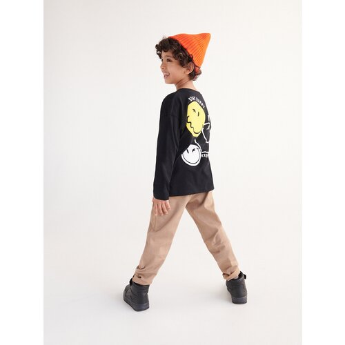 Reserved - Predimenzionirana majica dugih rukava SmileyWorld&amp;reg; - crno Slike