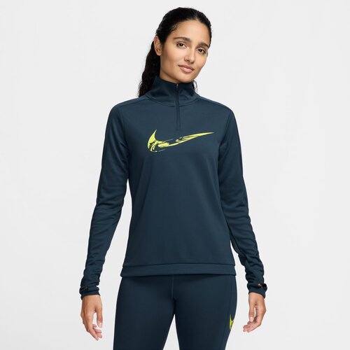 Nike w nk swsh hbr hz mid, ženski duks za trčanje, crna FV6387 Slike