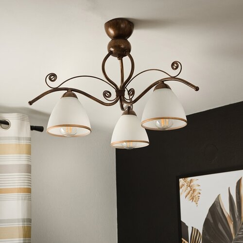  Brilagi - LED plafonski luster ANTICO 3xE27/60W/230V bronza patina Slike