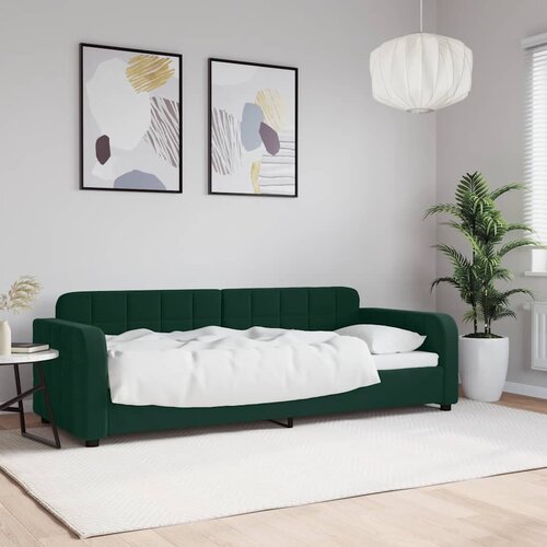  Dnevni krevet tamnozeleni 80 x 200 cm baršunasti Cene