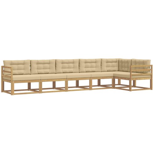 vidaXL Zunanja garnitura za sedenje 4 pcs Bela in bež Poliester, (5000282593) Cene