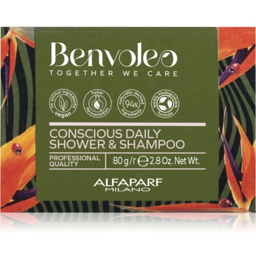 ALFAPARF MILANO Benvoleo Daily organski čvrsti &amp;scaron;ampon 3 u 1 80 g Slike