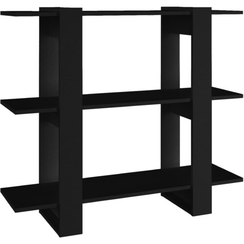 Maison Chic Knjižna omara - Knjižni regal črna 100x30x87 cm, (21723255) Slike