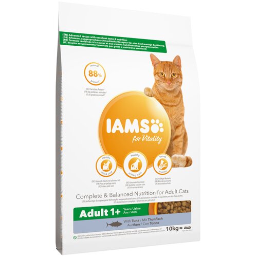 IAMS for Vitality Adult s tuno - 10 kg Slike