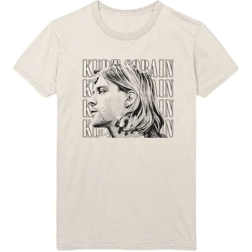 Kurt Cobain Košulja Contrast Profile Unisex Natural XL