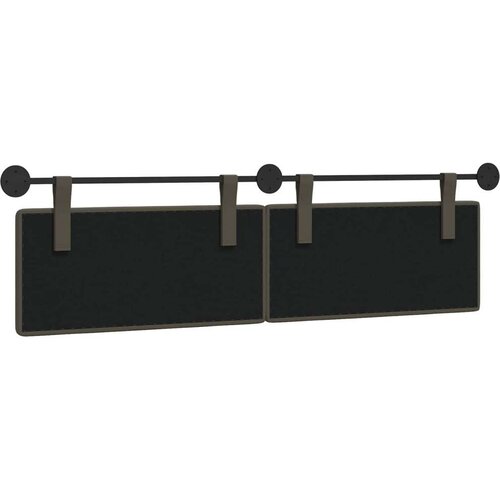  Držeće uzglavlje Zidne Lažna koža - Sivi 160 cm bez LED Slike