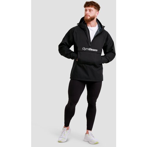 GymBeam men&amp;lsquo;s rain smock jacket black Slike