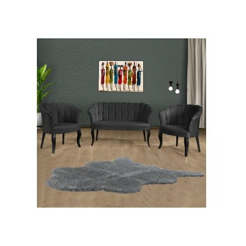 Atelier Del Sofa sofa i fotelja daisy black wooden fume Slike
