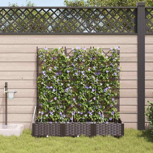  Vrtna saksija 3 pcs Smeđa 120 x 40 x 126 cm Plastika Cene