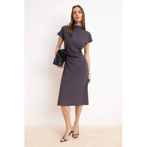 TRENDYOLMILLA Ženska haljina Twoaw25El00393, Siva Slike