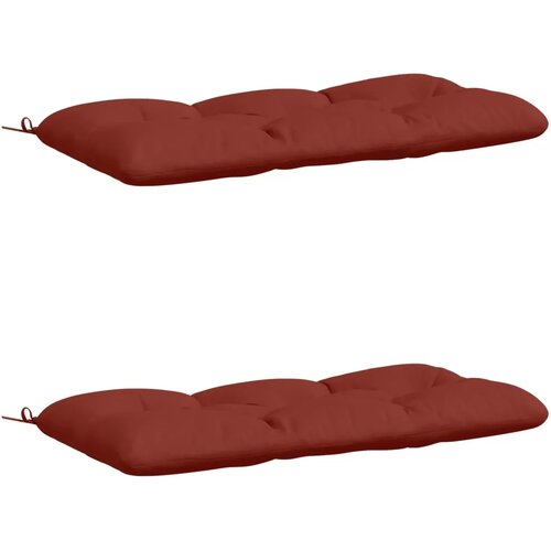  Jastučići za klupe - 2 dijela VIANEN 100% poliester Crvena - Crvena 100 x 60 x 12 cm Cijene