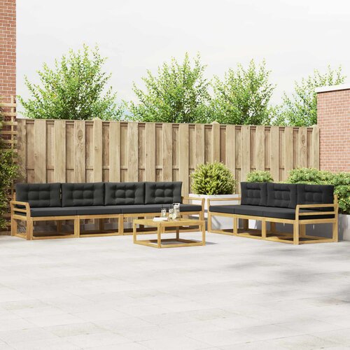  Set vanjskih sofa 7 kom. Bijela i antracit Cene