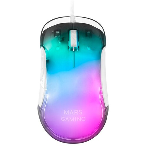 Mars Gaming Mouse Mmglow Rgb Bela, (21405135) Cene