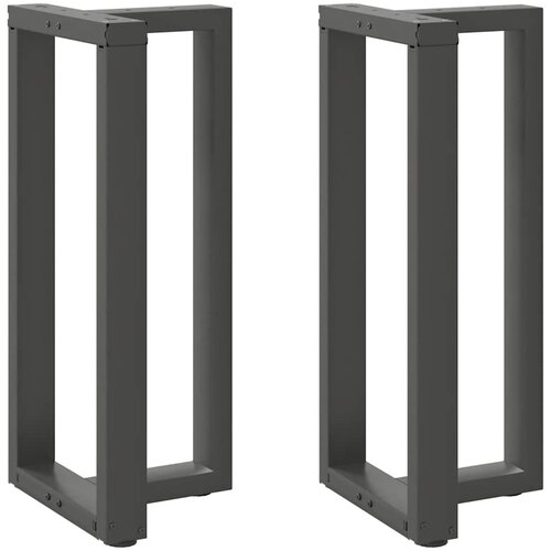  Noge za barski stol T-oblika 2 kom antracit 50x35x(90-91) cm čelik Cene