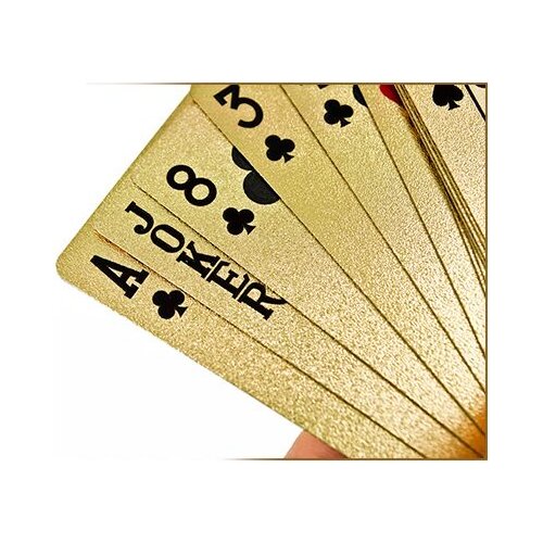  Ekskluzivni zlatni &amp;scaron;pil karata za poker u kutiji Slike