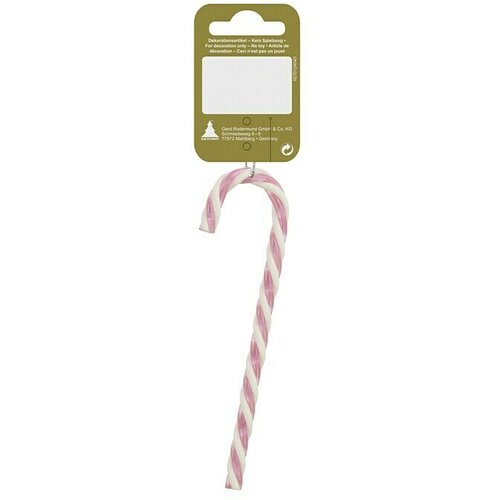  Okrasek za božično drevo sladkorna palica (Višina: 15 cm, Bela, roza, Plastika, 1 kos) Cene