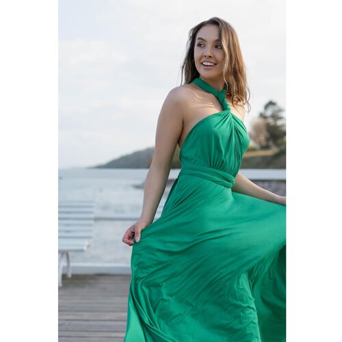 By Your Side Woman&amp;#039;s Maxi Dress Infinity Spring Grass Slike