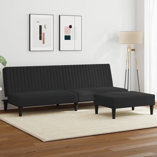 vidaXL 2-dijelni set sofa crni baršunasti Cijene