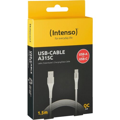 Intenso USB kabl za smartphone, USB-A to USB type C, 1.5 met. – USB-Cable A315C Cene
