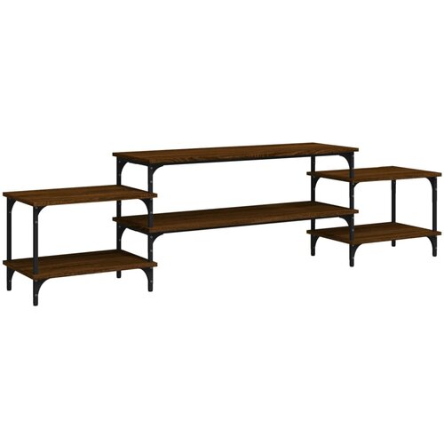 Maison Chic TV omarica - TV stojalo - Televizijska omarica rjav hrast 197x35x52 cm inženirski les, (21699148) Cene