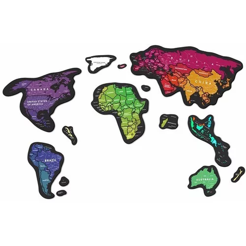 1DEA.me Zemljevid-praskanka Travel Map Magnetic World