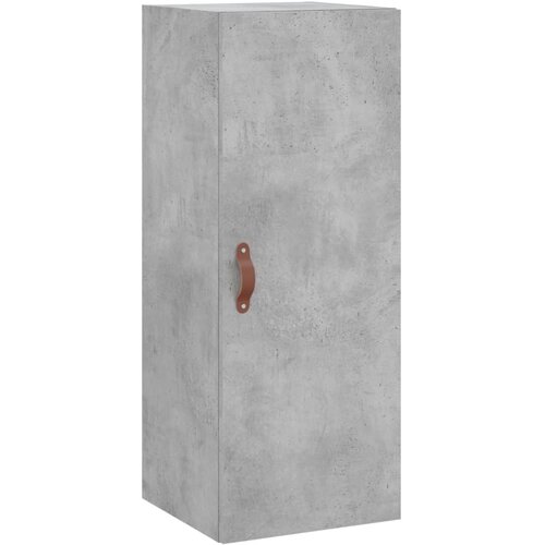  Visoka komoda siva betona 34,5x34x180 cm od konstruiranog drva Slike