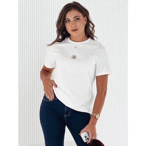 DStreet T-shirt damski FLORTA ecru Cene