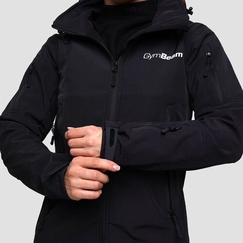 GymBeam women&amp;lsquo;s softshell jacket black Slike