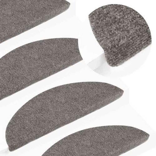 vidaXL Samoljepljivi otirači za stepenice 20 kom sivi 65x22,5x3,5 cm Cene