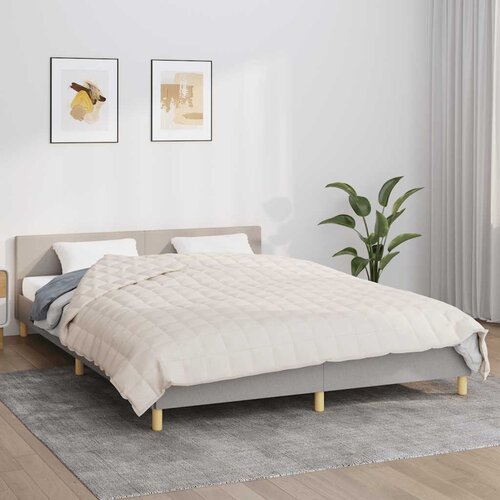  Te&scaron;ka deka svijetla krem 220x235 cm 11 kg od tkanine Cijene