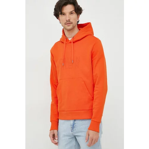 Calvin Klein Bluza moška, oranžna barva,