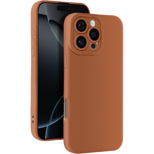 AVIZAR Ohišje za iPhone 16 Pro Silikonsko gladko zaščiteni blok fotoaparata, Rjava, (5000010233) Cene