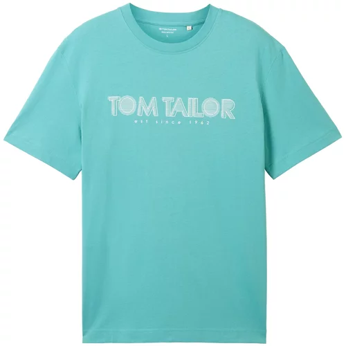 Tom Tailor Majica akvamarin / bijela