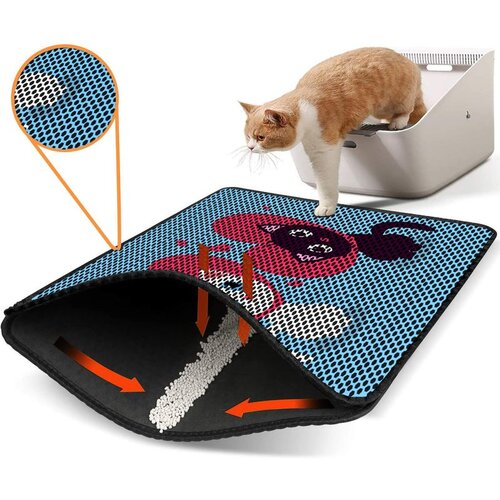 WALLXPERT Nrszn0018 Multicolor Cat Litter Mat Cene
